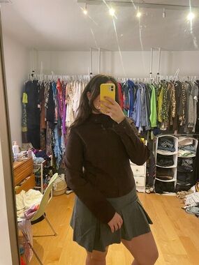 Mexx Dark Brown Funnel Neck Jacket